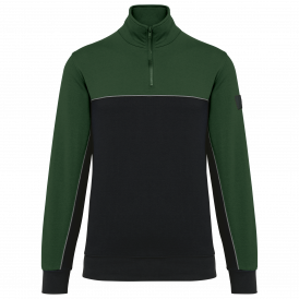 Sweat-shirt écoresponsable col zippé unisexe (2)