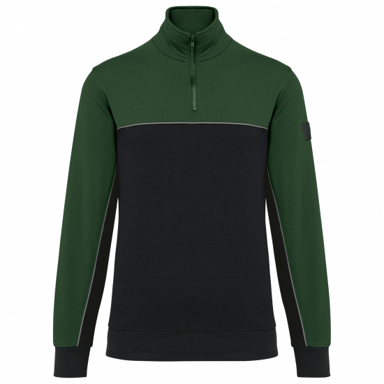 Sweat-shirt écoresponsable col zippé unisexe