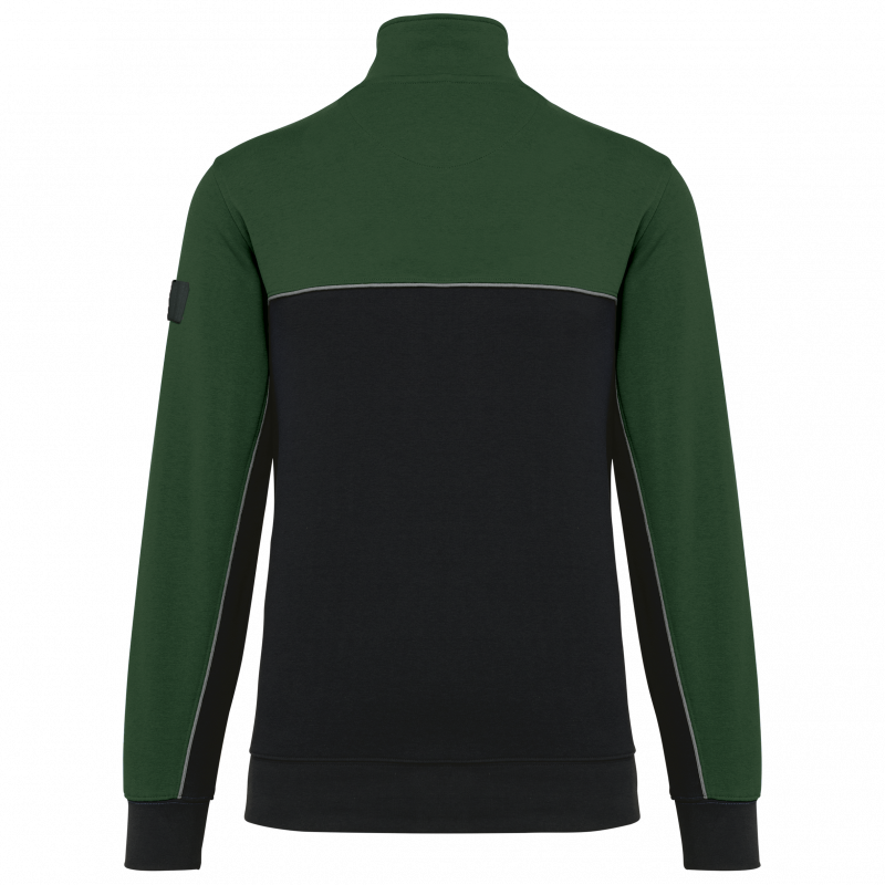 Sweat-shirt écoresponsable col zippé unisexe