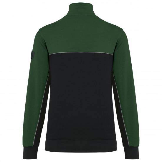Sweat-shirt écoresponsable col zippé unisexe