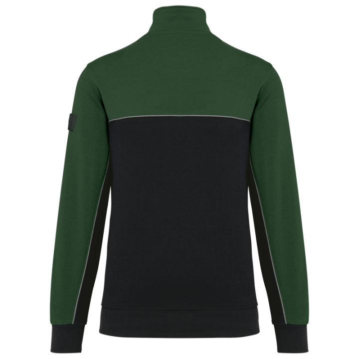 Sweat-shirt écoresponsable col zippé unisexe