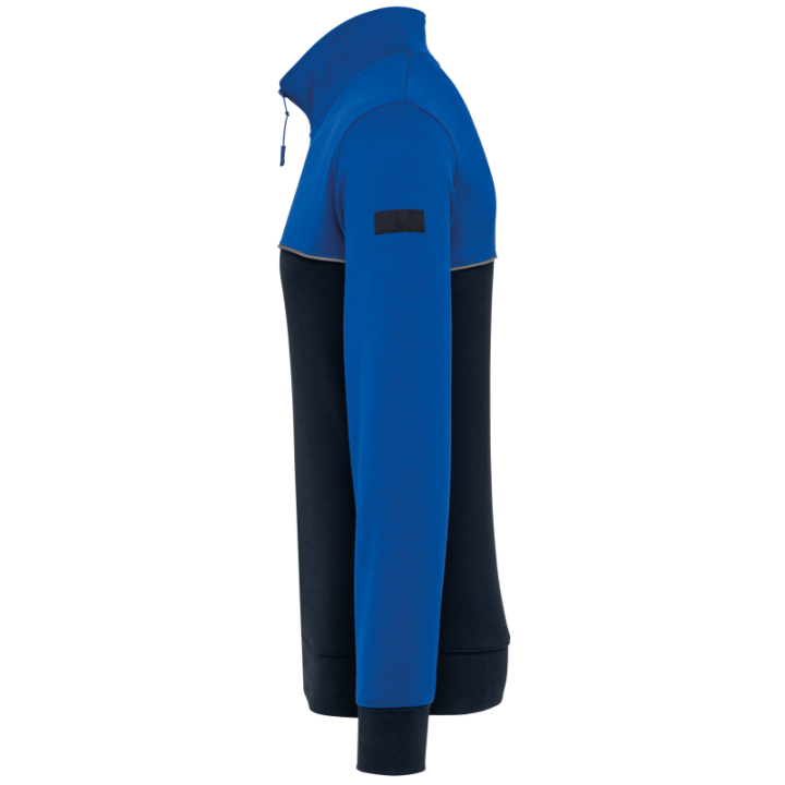 Sweat-shirt écoresponsable col zippé unisexe