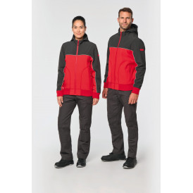 Veste softshell 3 couches bicolore unisexe
