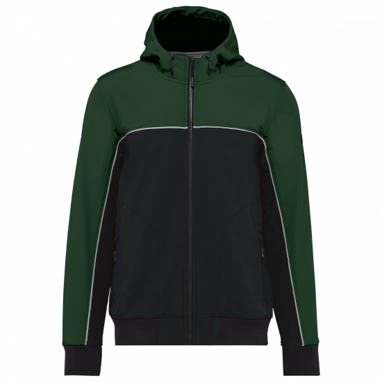 Veste softshell 3 couches bicolore unisexe