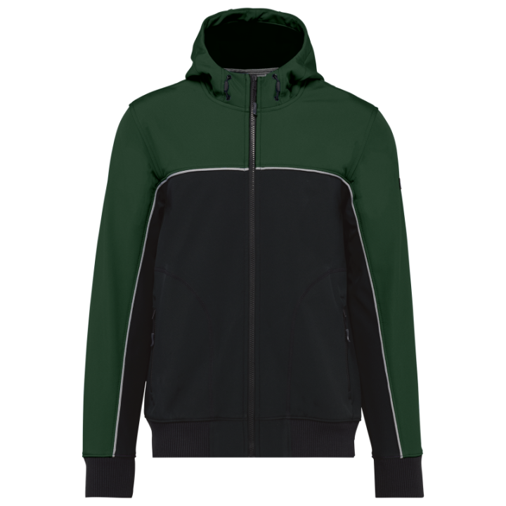 Veste softshell 3 couches bicolore unisexe