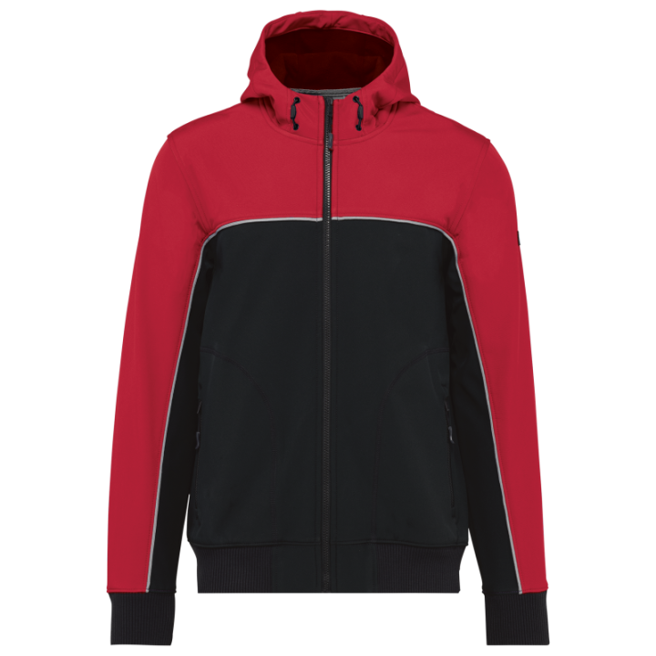 Veste softshell 3 couches bicolore unisexe