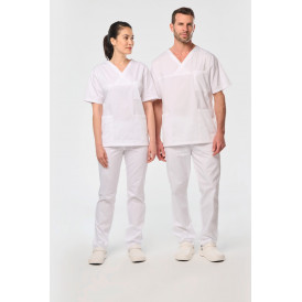 Tunique coton manches courtes unisexe