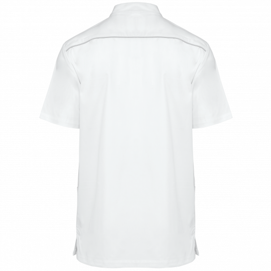 Tunique polycoton avec boutons-pression homme