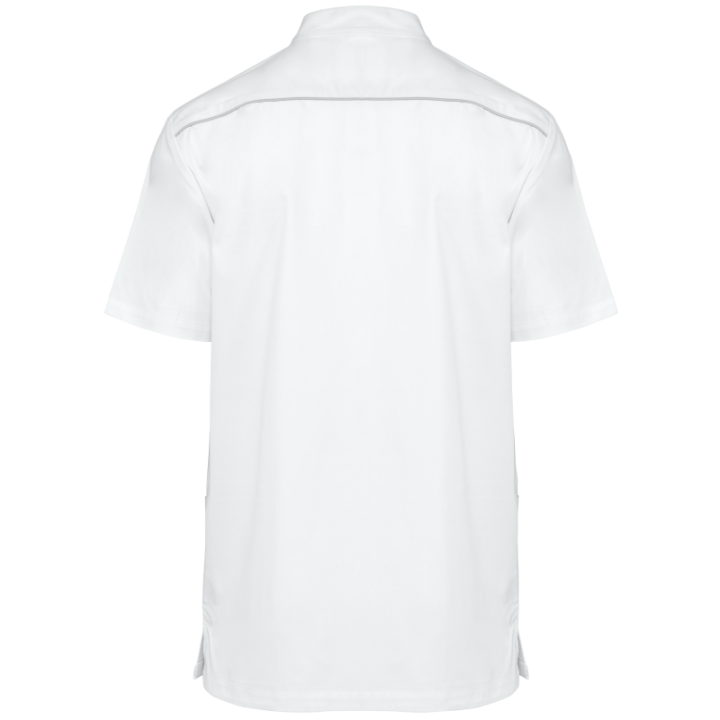 Tunique polycoton avec boutons-pression homme