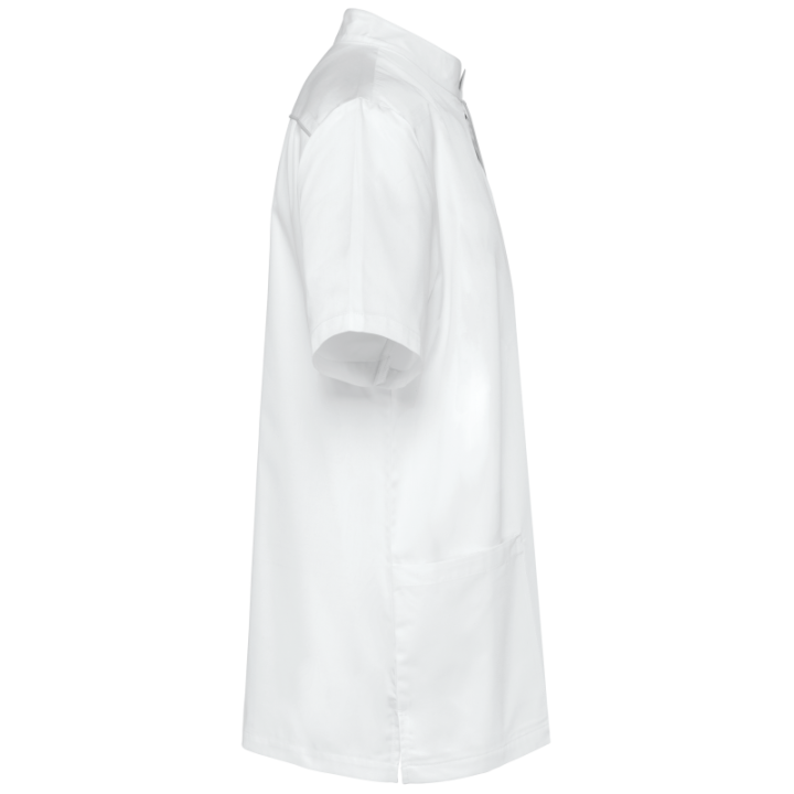 Tunique polycoton avec boutons-pression homme