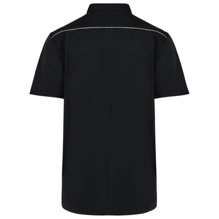 Tunique polycoton avec boutons-pression homme