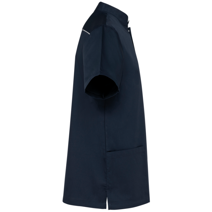Tunique polycoton avec boutons-pression homme