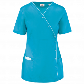 Tunique polycoton avec boutons-pression femme