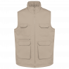 Gilet polycoton multipoches rembourré unisexe
