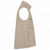 Gilet polycoton multipoches rembourré unisexe