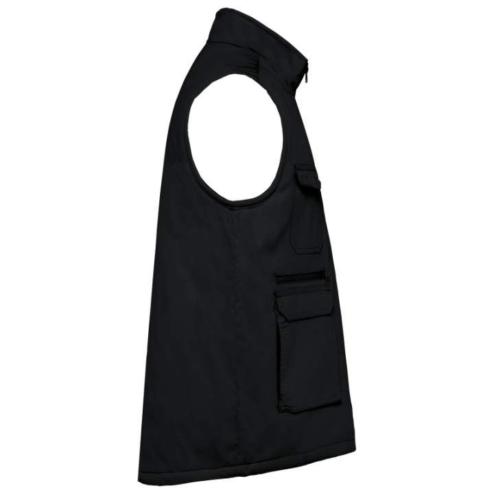 Gilet polycoton multipoches rembourré unisexe