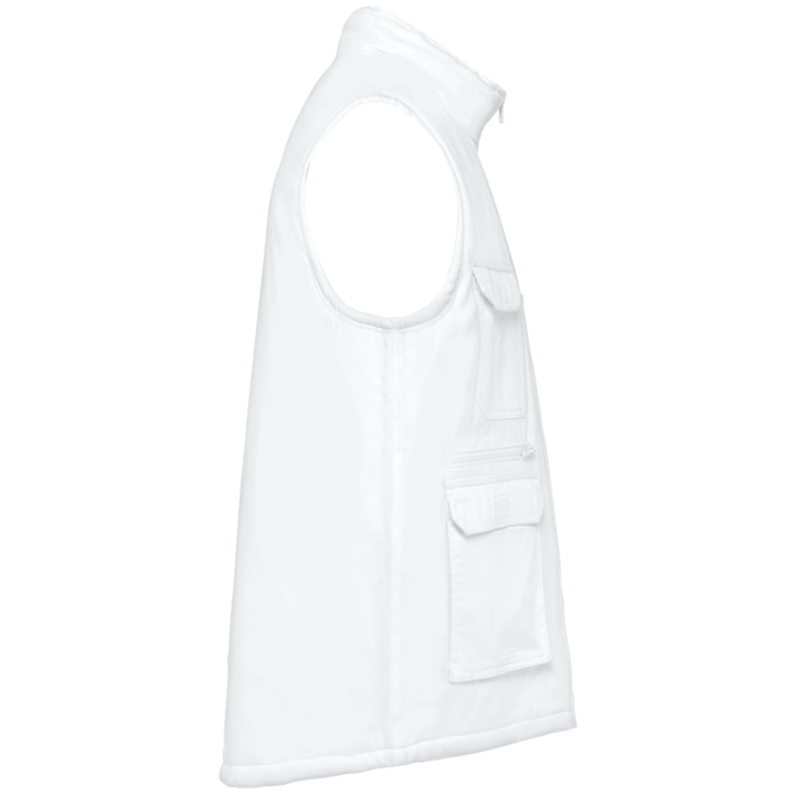 Gilet polycoton multipoches rembourré unisexe