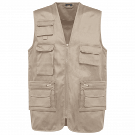 Gilet polycoton multipoches doublé unisexe (2)