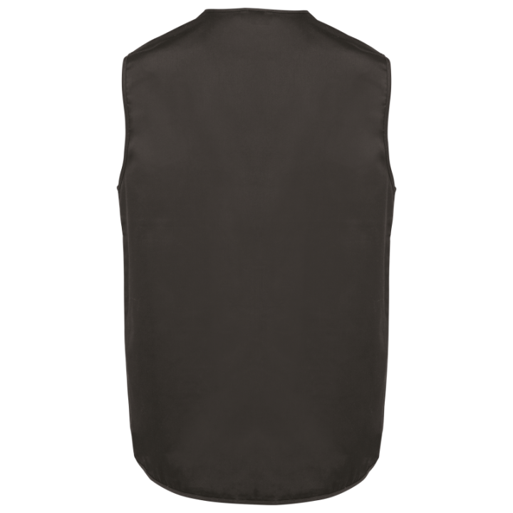 Gilet polycoton multipoches doublé unisexe