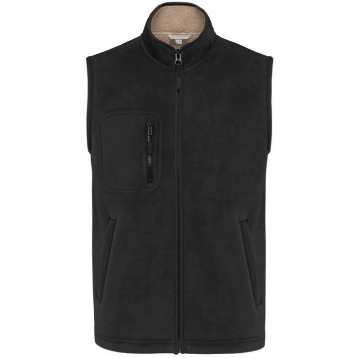 Bodywarmer Polaire Unisexe avec Intérieur Sherpa