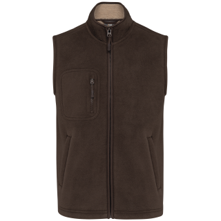 Bodywarmer Polaire Unisexe avec Intérieur Sherpa