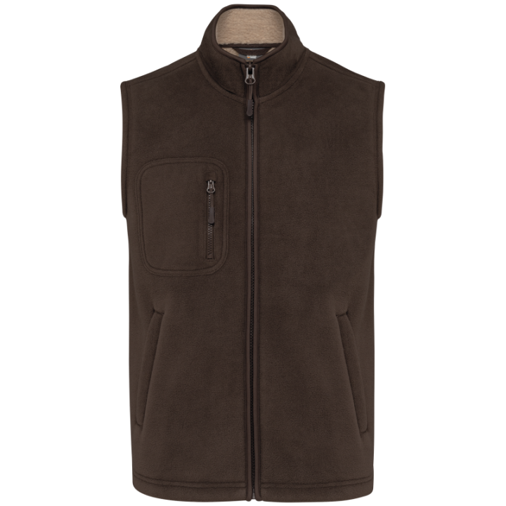 Bodywarmer Polaire Unisexe avec Intérieur Sherpa
