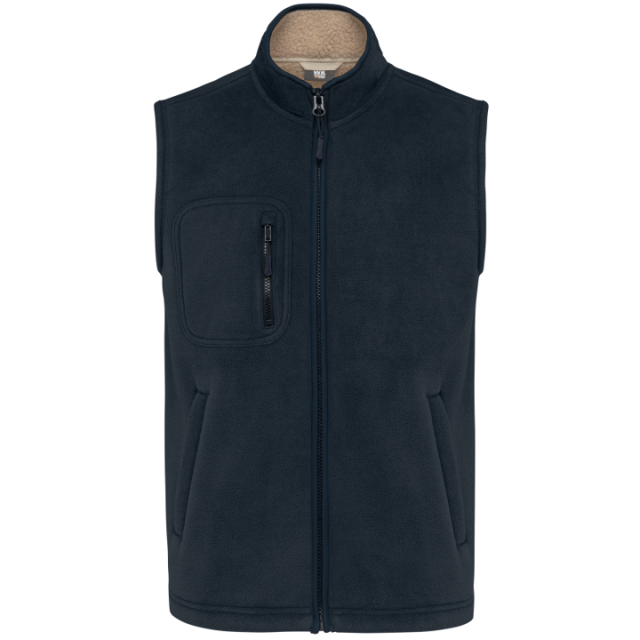 Bodywarmer Polaire Unisexe avec Intérieur Sherpa
