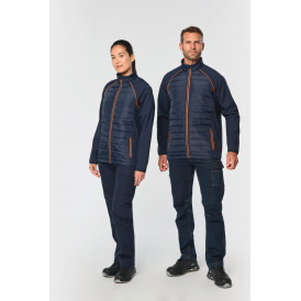 Veste unisexe bi-matière contre le froid