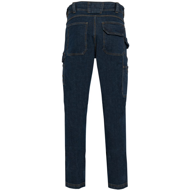 Pantalon denim multipoches homme