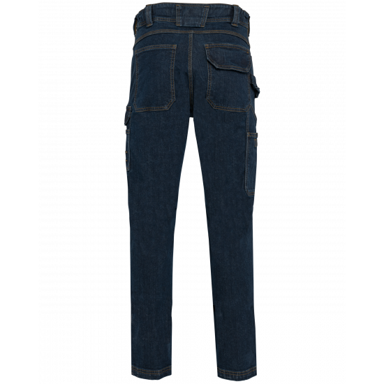 Pantalon denim multipoches homme