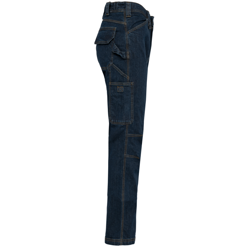 Pantalon denim multipoches homme
