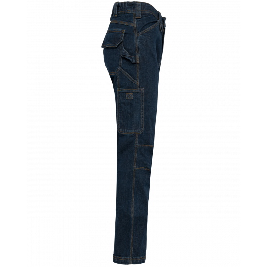 Pantalon denim multipoches homme