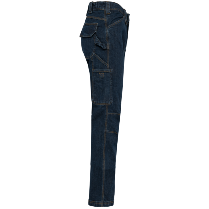 Pantalon denim multipoches homme