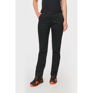 Pantalon de travail femme à ceinture élastiquée