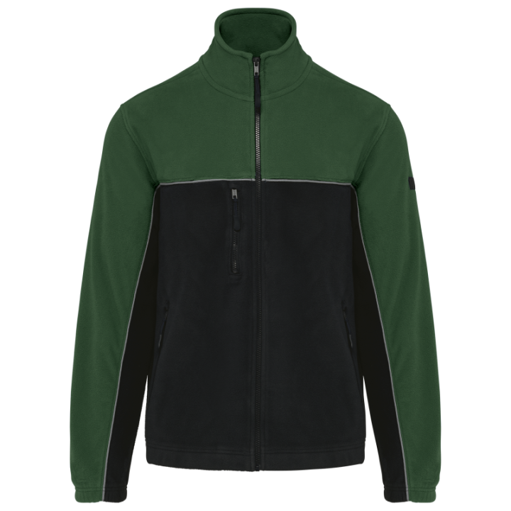 Veste micropolaire bicolore écoresponsable unisexe