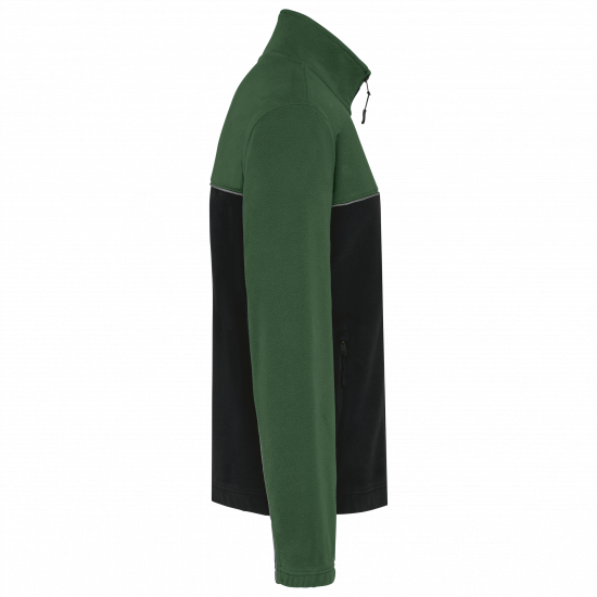 Veste micropolaire bicolore écoresponsable unisexe