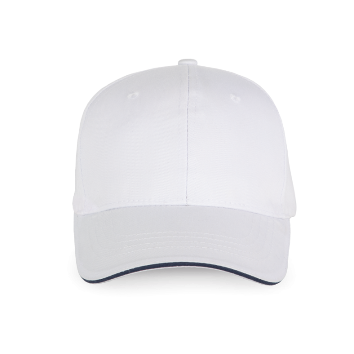 Casquette sandwich contrasté 6 panneaux Oeko-Tex