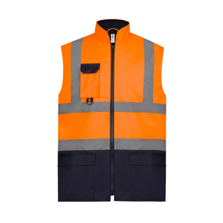 Bodywarmer rembourré haute visibilité