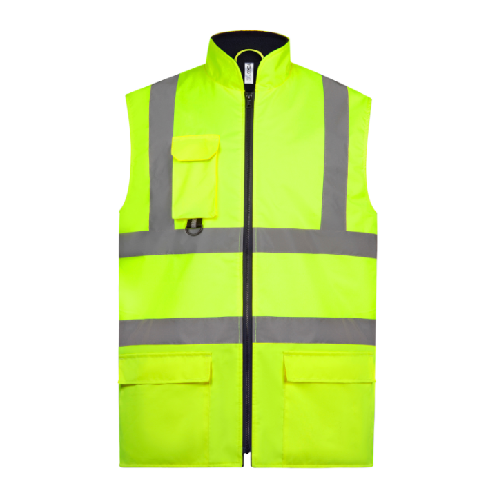 Bodywarmer rembourré haute visibilité