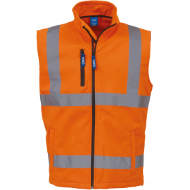 Bodywarmer Softshell haute visibilité (2)