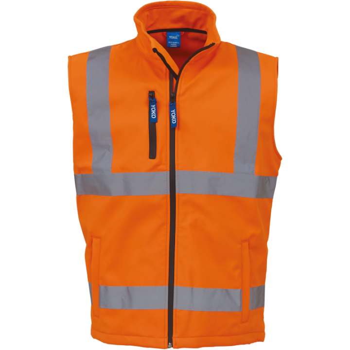 Bodywarmer Softshell haute visibilité