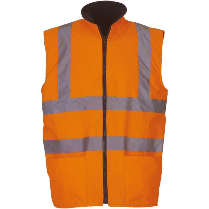 Bodywarmer réversible haute visibilité