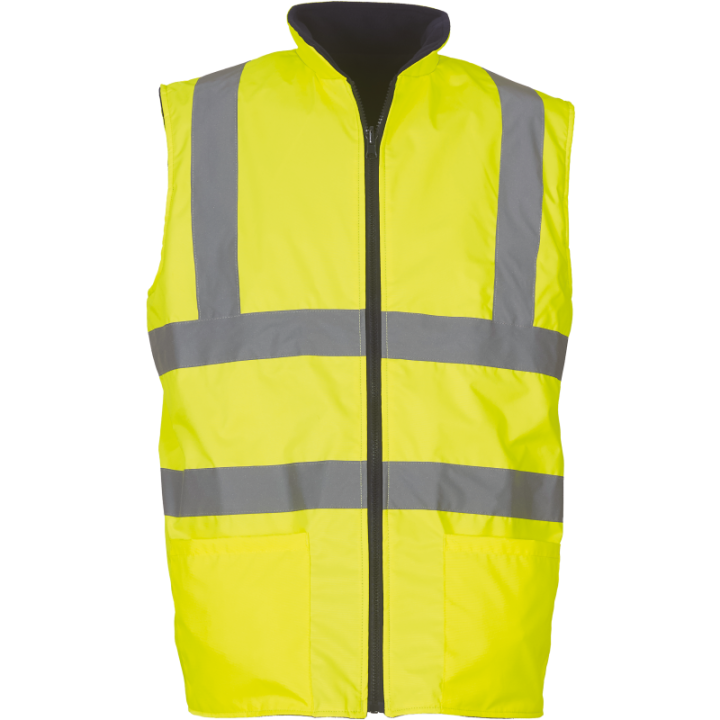 Bodywarmer réversible haute visibilité