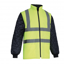 Veste matelassée haute visibilité avec manches détachables