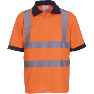 Polo manches courtes haute visibilité
