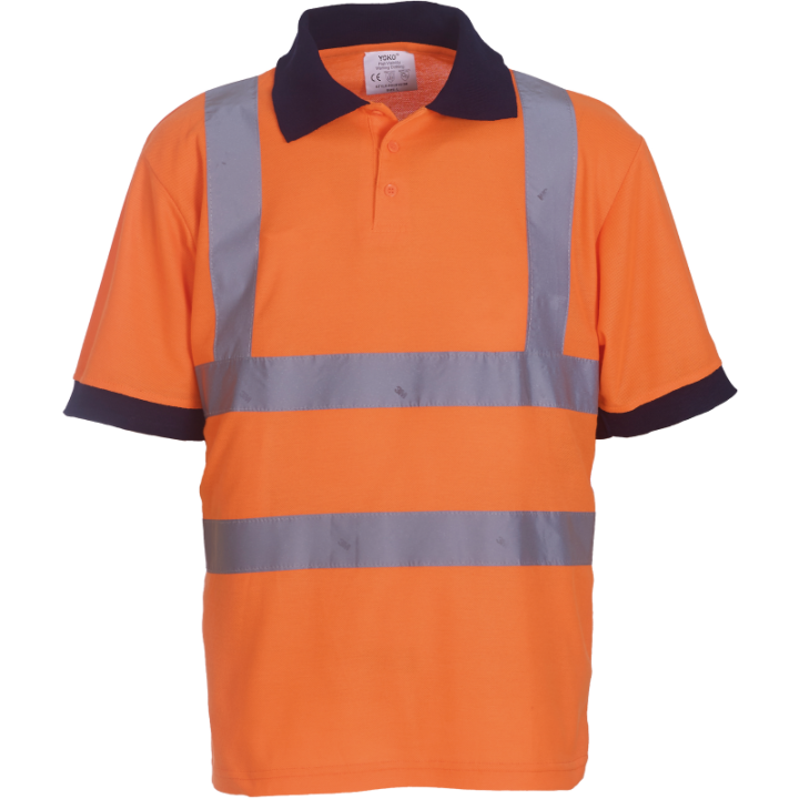 Polo manches courtes haute visibilité
