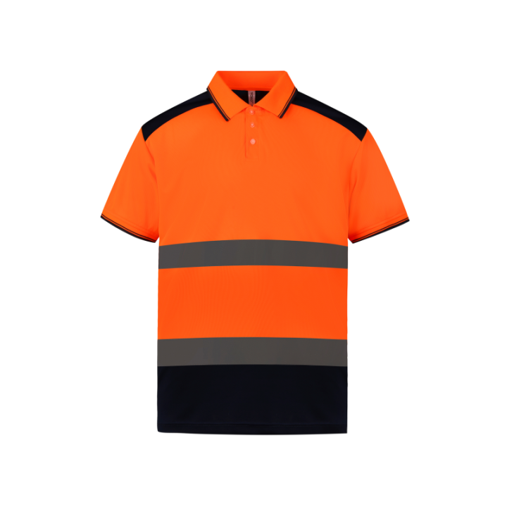 Polo bicolore haute visibilité