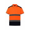 Polo bicolore haute visibilité