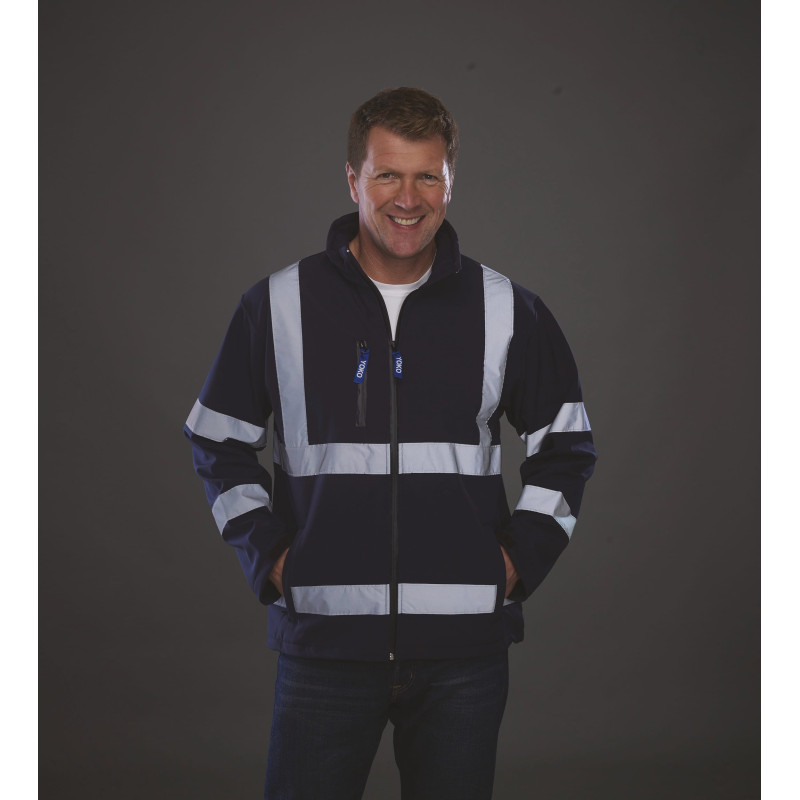 Softshell Leo - Tissu Marine Foncé Vendu Au Mètre, Idéal Pour Vos Projets Couture