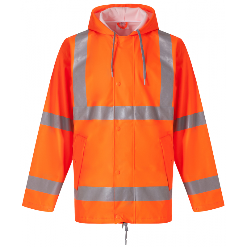 Veste de pluie respirante haute visibilité